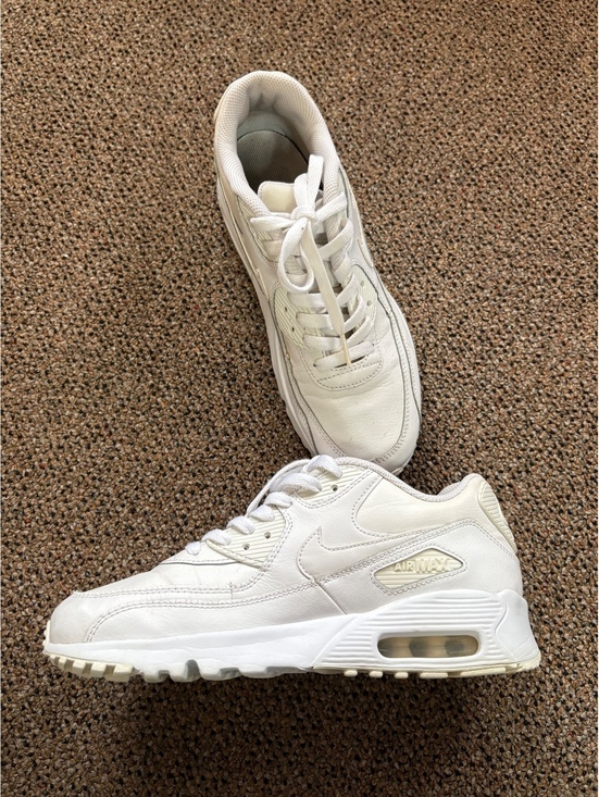 Nike Other - Nike Air Max 90 White Leather Sneakers US 7 Women / 6 UK